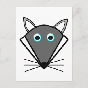 Cute Halloween Wolf Postcard