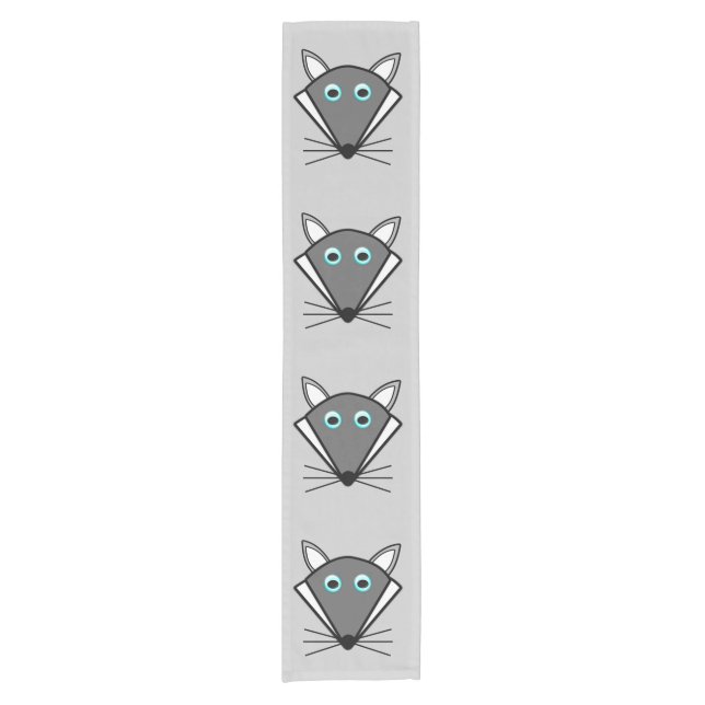Cute Halloween Wolf Table Runner (Front)
