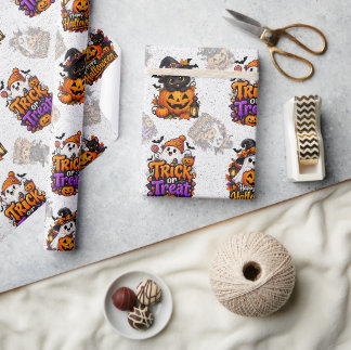 Cute Halloween Wrapping Paper