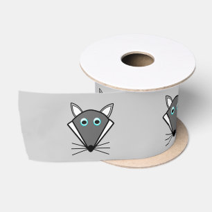 Cute Haloween Wolf Ribbon Satin Ribbon