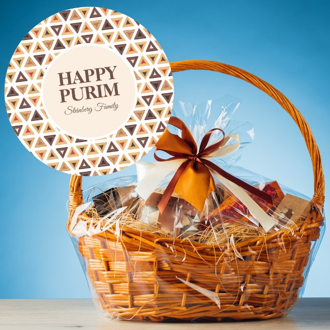 Cute Hamantaschen Hebrew Happy Purim Stickers  (Creator Uploaded)