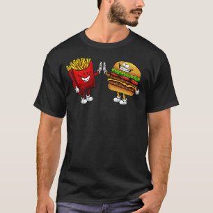 Cute Hamburger Men Women Hamburger French Fries 1 T-Shirt