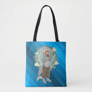 Cute Hammerhead Shark Boy Art Piece Tote Bag