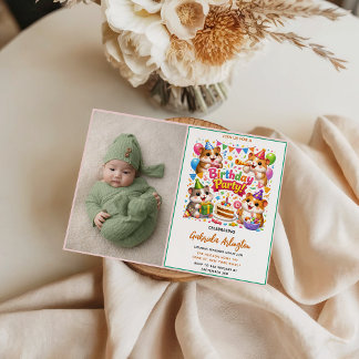 Cute Hamster Birthday Party | Kids Hamster Invitation