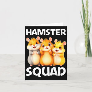 Cute Hamster Design For Men Women Kids Dwarf Hamst Card