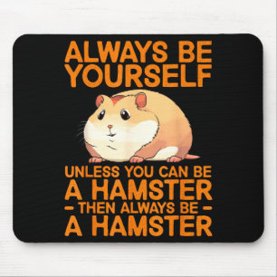 Cute Hamster Design For Men Women Kids Dwarf Hamst Mouse Pad