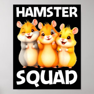 Cute Hamster Design For Men Women Kids Dwarf Hamst Poster