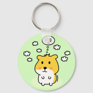 cute hamster dream key ring