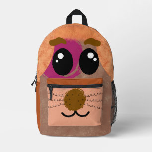 Cute Hamster Face Custom Kids Backpack