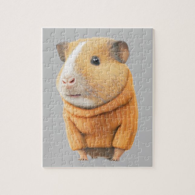 CUTE HAMSTER IN SWEATER JIGSAW PUZZLE (Vertical)