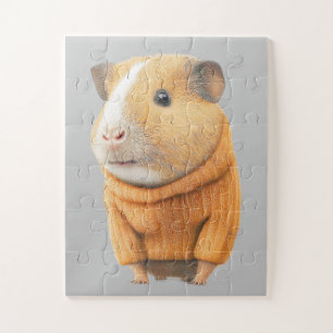 CUTE HAMSTER IN SWEATER JIGSAW PUZZLE