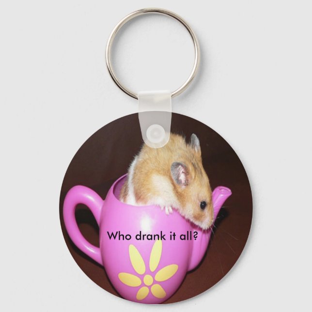 Cute Hamster Keychain (Front)