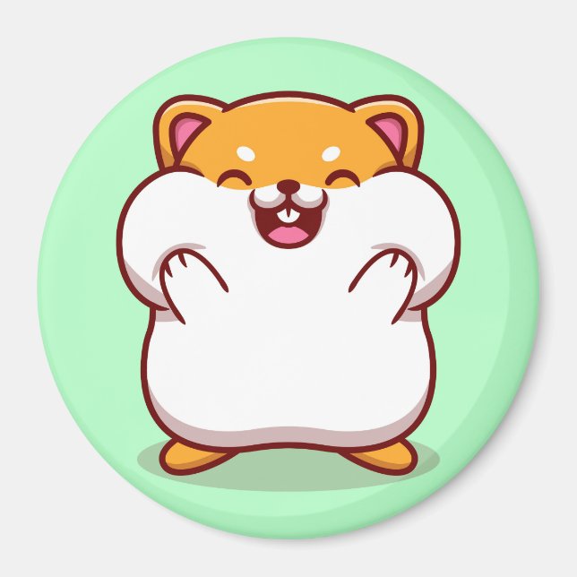 Cute Hamster Magnet (Front)