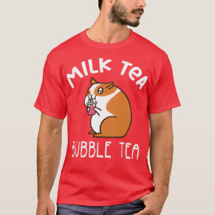 Cute Hamster Milk Tea Bubble Tea T-Shirt