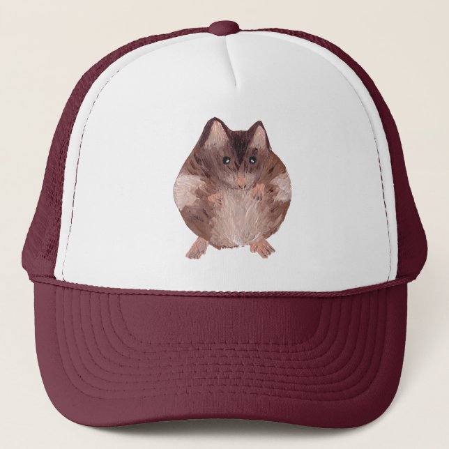 Cute Hamster Trucker Hat (Front)