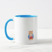 Cute hamster with cake mug birthday gift