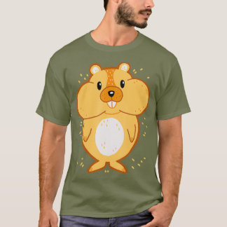 Cute Hamster with Full Hoarders Cheeks T-Shirt