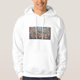 Cute Hamsters Wheel Race Sports Graphic Hoodie