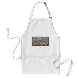 Cute Hamsters Wheel Race Sports Graphic Standard Apron
