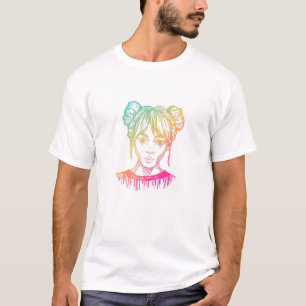 Cute Hand Drawn Anime Girl T-Shirt