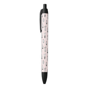 Cute Hand Drawn Cactus Pattern Black Ink Pen