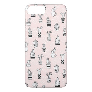 Cute Hand Drawn Cactus Pattern Case-Mate iPhone Case