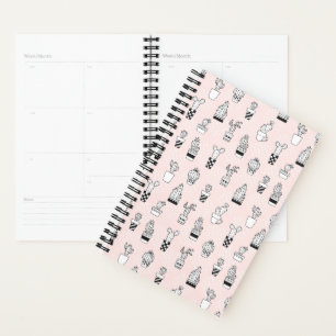 Cute Hand Drawn Cactus Pattern Planner