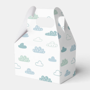 Cute Hand Drawn Cloud Pattern Favour Box