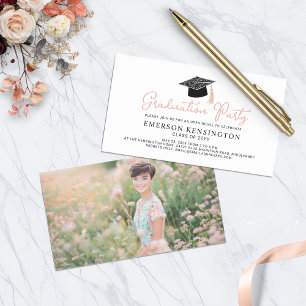 Cute Hand Drawn Graduation Party Invitation Insert