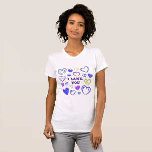 Cute Hand Drawn Heart T-Shirt