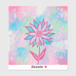 Cute Hand-drawn Pastel Flower