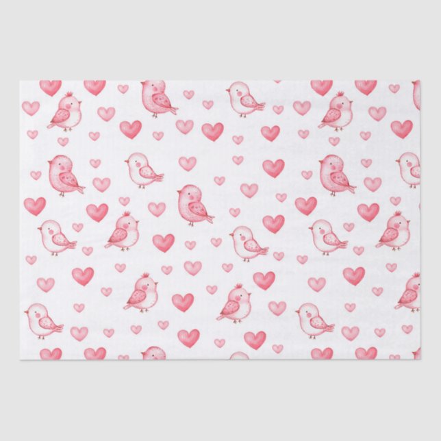cute hand drawn seamless pattern with watercolor  tissue paper (Front)