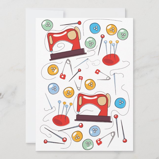 Cute hand drawn Sewing Pattern (Front)