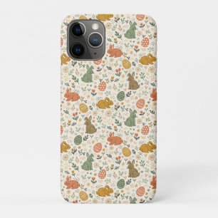 Cute Hand Drawn Spring Bunnies Case-Mate iPhone Case