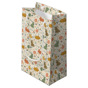 Cute Hand Drawn Spring Bunnies Gift Bag