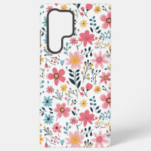 Cute Hand Drawn Spring Florals Samsung Galaxy Case