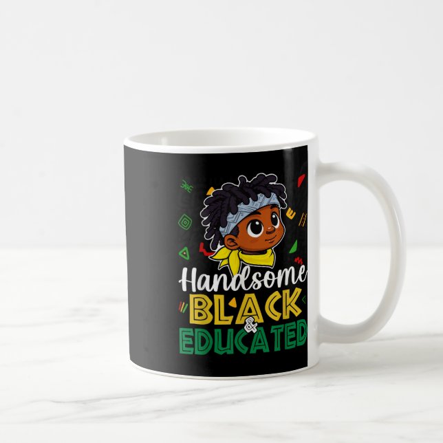 Cute Handsome Black &amp; Educated Black History M Coffee Mug (Right)