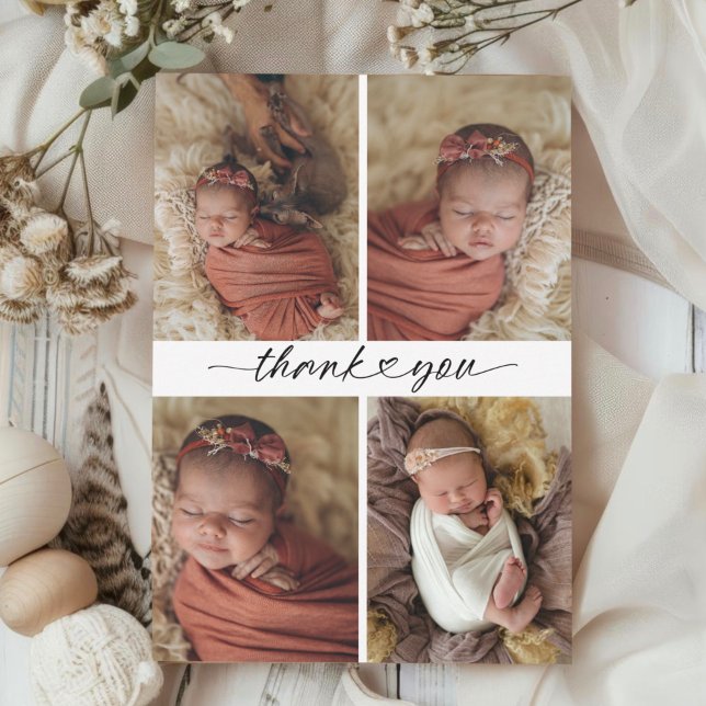 Cute Handwritten Heart Thank You Card (Creator Uploaded)