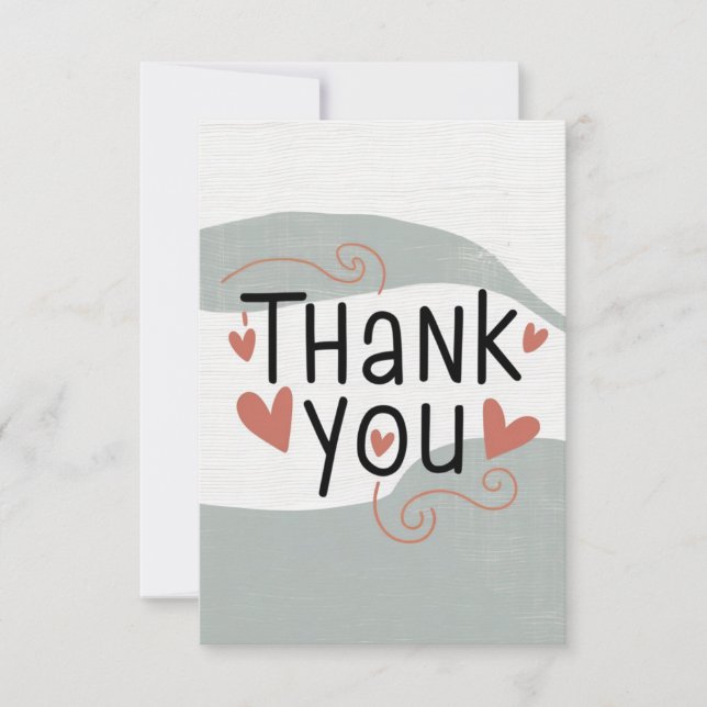 Cute handwritten thank you card (Front)