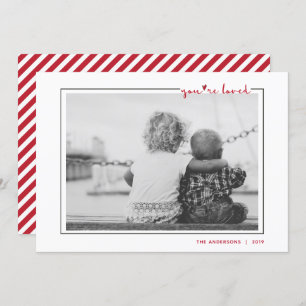 Cute Handwritten You're Loved Frame Valentine Invitation