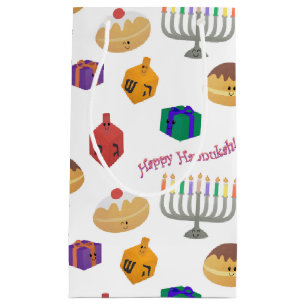 Cute Hannukah Patterned Small Gift Bag