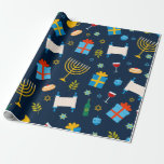 Cute Hanukkah Pattern Wrapping Paper<br><div class="desc">Wrapping Paper
Cute Hanukkah Pattern
Christmas/Festive/Holidays/Unique
Customisable</div>