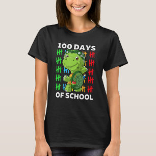 Cute Happy 100th Day Of School Turtle Teacher 100 T-Shirt