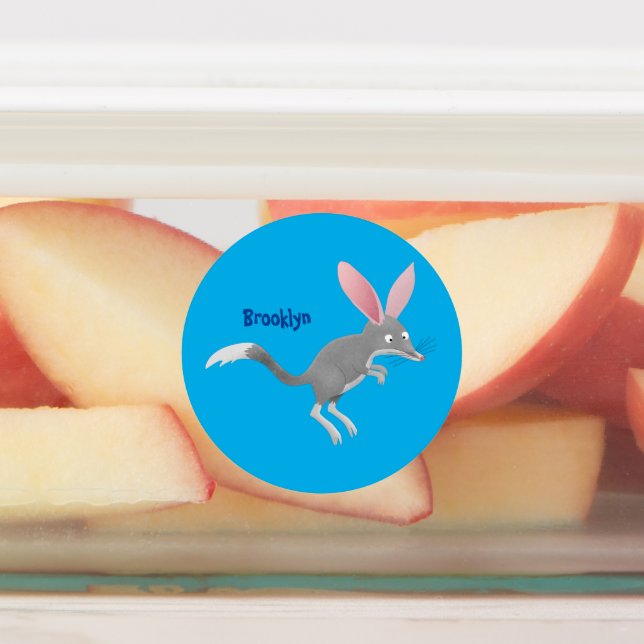 Cute happy Australian bilby cartoon (Affixed)