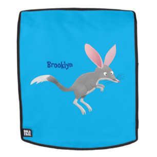 Cute happy Australian bilby cartoon Backpack