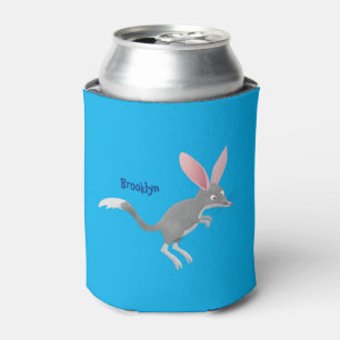 Cute happy Australian bilby cartoon Can Cooler