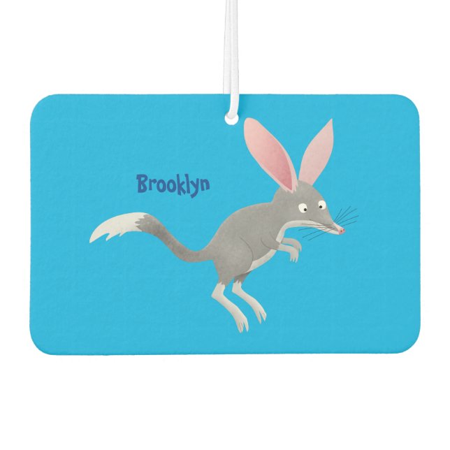 Cute happy Australian bilby cartoon  Car Air Freshener (Front)