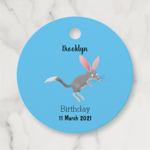 Cute happy Australian bilby cartoon Favour Tags