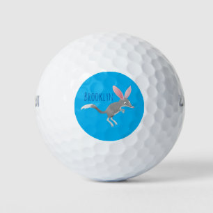 Cute happy Australian bilby cartoon Golf Balls