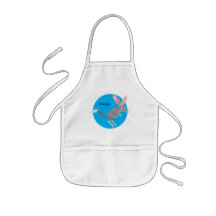 Cute happy Australian bilby cartoon Kids' Apron